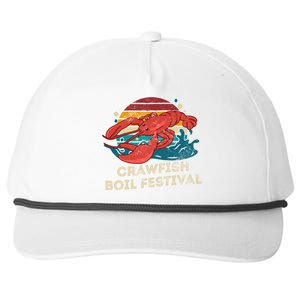 Crawfish Boil Festival Funny Crawfish Season Retro Crawfish Gift Snapback Five-Panel Rope Hat