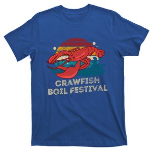 Crawfish Boil Festival Funny Crawfish Season Retro Crawfish Gift T-Shirt