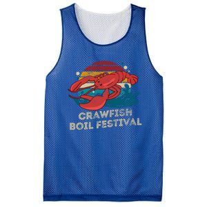 Crawfish Boil Festival Funny Crawfish Season Retro Crawfish Gift Mesh Reversible Basketball Jersey Tank