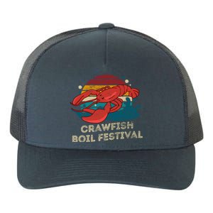 Crawfish Boil Festival Funny Crawfish Season Retro Crawfish Gift Yupoong Adult 5-Panel Trucker Hat