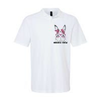 Cute Bunny Face Nurse Tie Dye Glasses Easter Day Nurse Crew Softstyle Adult Sport Polo