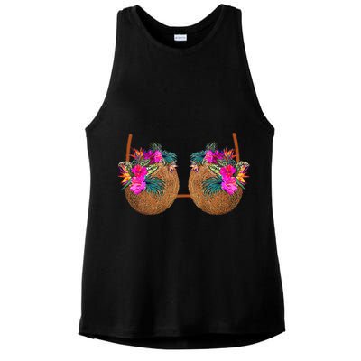 Coconut Bra Funny Bra Bra Ladies PosiCharge Tri-Blend Wicking Tank
