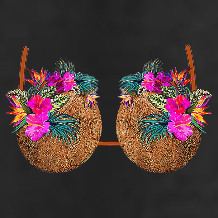 Coconut Bra Funny Bra Bra 7 Panel Mesh Trucker Snapback Hat
