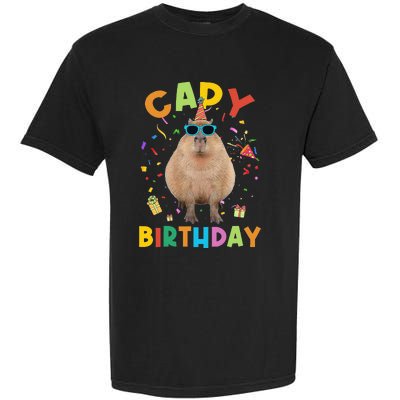 Capy Birthday Funny Capybara Animals Birthday Garment-Dyed Heavyweight T-Shirt