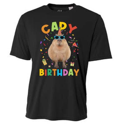 Capy Birthday Funny Capybara Animals Birthday Cooling Performance Crew T-Shirt