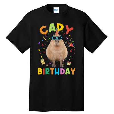 Capy Birthday Funny Capybara Animals Birthday Tall T-Shirt