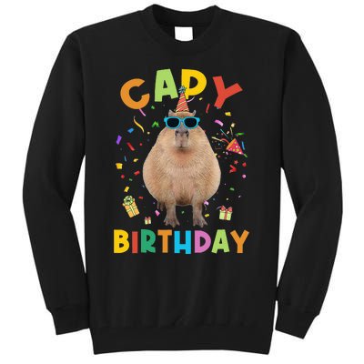 Capy Birthday Funny Capybara Animals Birthday Tall Sweatshirt