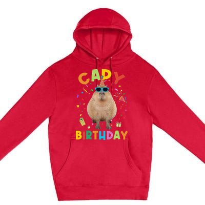 Capy Birthday Funny Capybara Animals Birthday Premium Pullover Hoodie