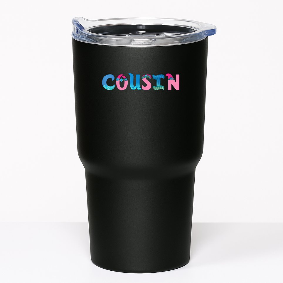 Cousin Birthday Girl Troll Family Party Decorations Tumbler