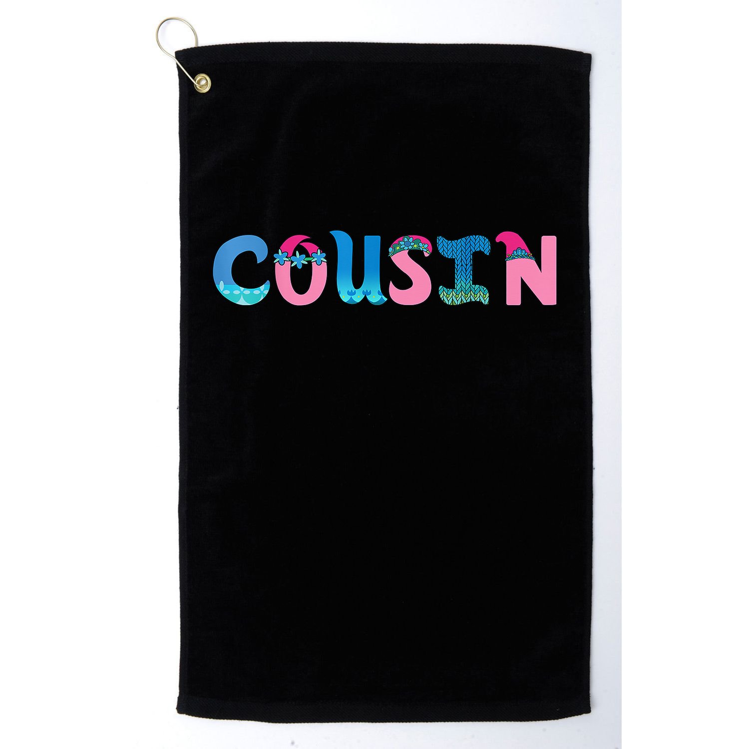 Cousin Birthday Girl Troll Family Party Decorations Golf Towel