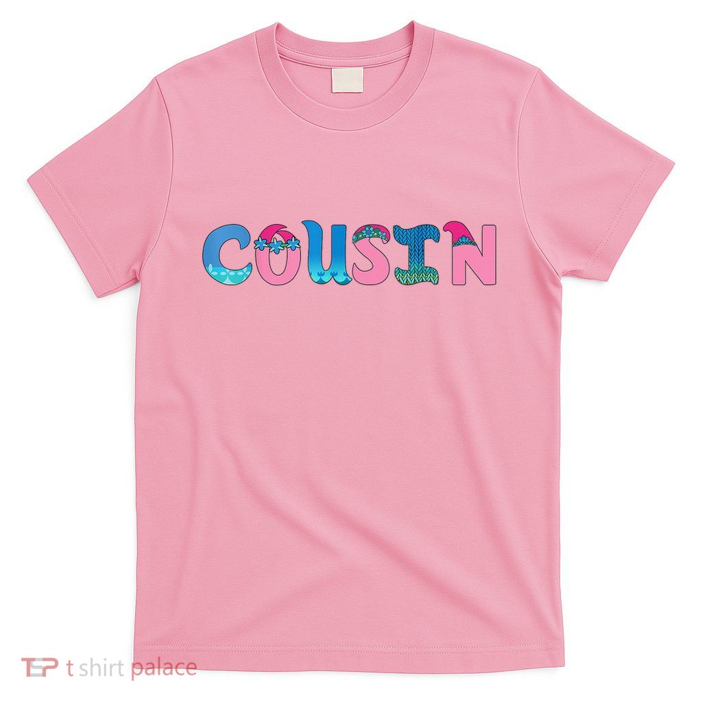 Cousin Birthday Girl Troll Family Party Decorations T-Shirt