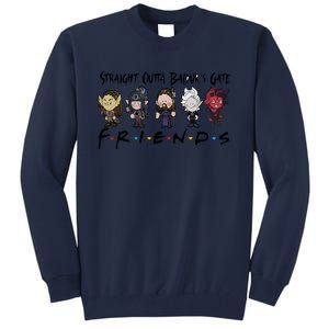 Chibi Baldur Gate 3 Friends Adventure Cute Game Lover Gamer Tall Sweatshirt