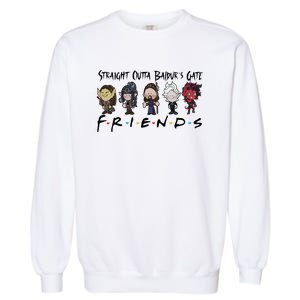 Chibi Baldur Gate 3 Friends Adventure Cute Game Lover Gamer Garment-Dyed Sweatshirt