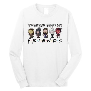 Chibi Baldur Gate 3 Friends Adventure Cute Game Lover Gamer Long Sleeve Shirt