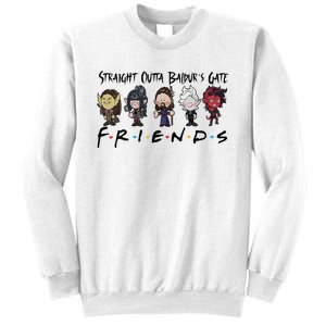 Chibi Baldur Gate 3 Friends Adventure Cute Game Lover Gamer Sweatshirt