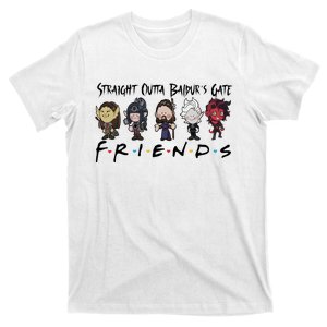 Chibi Baldur Gate 3 Friends Adventure Cute Game Lover Gamer T-Shirt