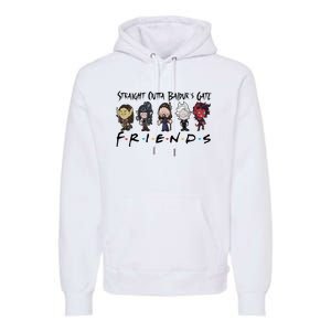 Chibi Baldur Gate 3 Friends Adventure Cute Game Lover Gamer Premium Hoodie