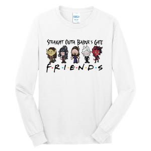 Chibi Baldur Gate 3 Friends Adventure Cute Game Lover Gamer Tall Long Sleeve T-Shirt