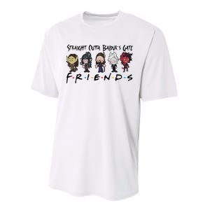 Chibi Baldur Gate 3 Friends Adventure Cute Game Lover Gamer Performance Sprint T-Shirt