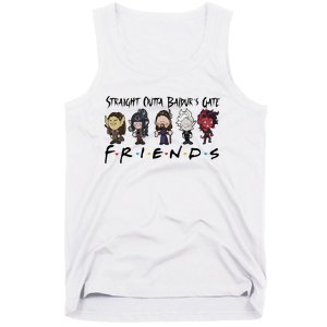 Chibi Baldur Gate 3 Friends Adventure Cute Game Lover Gamer Tank Top