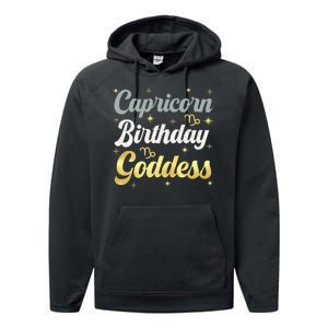 Capricorn Birthday Goddess Capricorn Women Astrology Zodiac Performance Fleece Hoodie