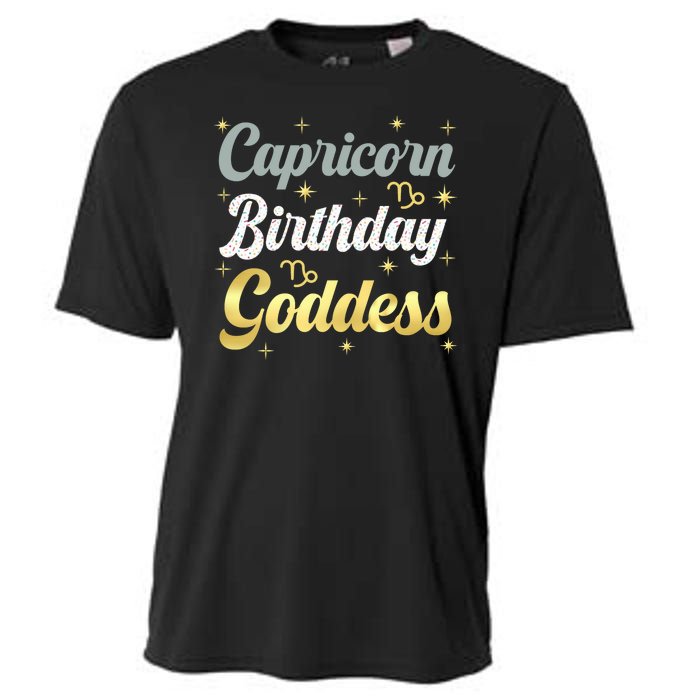 Capricorn Birthday Goddess Capricorn Women Astrology Zodiac Cooling Performance Crew T-Shirt