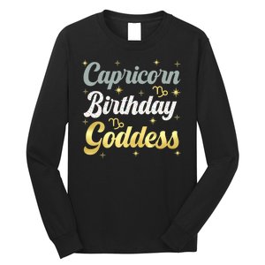 Capricorn Birthday Goddess Capricorn Women Astrology Zodiac Long Sleeve Shirt