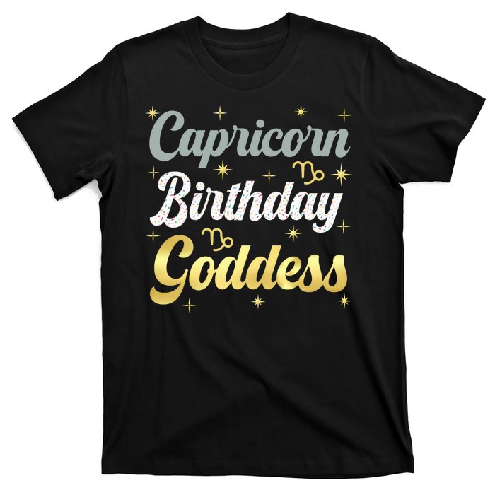 Capricorn Birthday Goddess Capricorn Women Astrology Zodiac T-Shirt