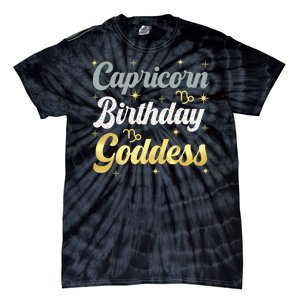 Capricorn Birthday Goddess Capricorn Women Astrology Zodiac Tie-Dye T-Shirt