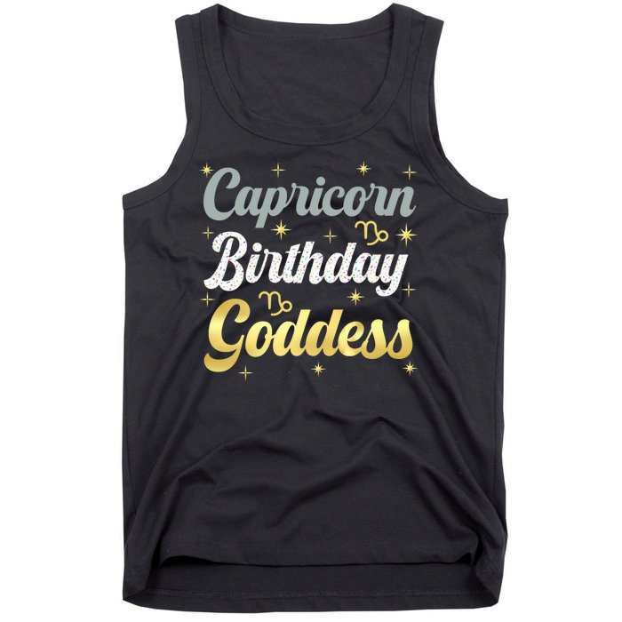 Capricorn Birthday Goddess Capricorn Women Astrology Zodiac Tank Top