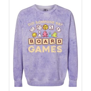 Cool Board Games For Men Women Game Nerd Gamer Chess Lovers Colorblast Crewneck Sweatshirt