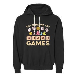 Cool Board Games For Men Women Game Nerd Gamer Chess Lovers Garment-Dyed Fleece Hoodie