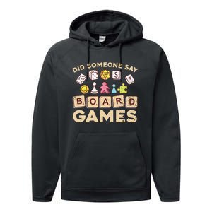 Cool Board Games For Men Women Game Nerd Gamer Chess Lovers Performance Fleece Hoodie