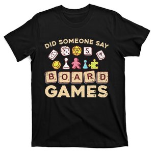 Cool Board Games For Men Women Game Nerd Gamer Chess Lovers T-Shirt