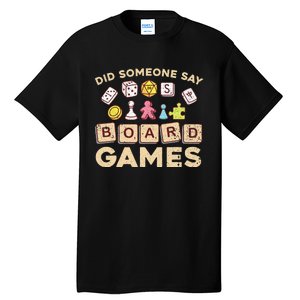 Cool Board Games For Men Women Game Nerd Gamer Chess Lovers Tall T-Shirt