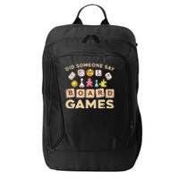 Cool Board Games For Men Women Game Nerd Gamer Chess Lovers City Backpack