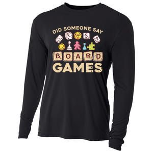 Cool Board Games For Men Women Game Nerd Gamer Chess Lovers Cooling Performance Long Sleeve Crew