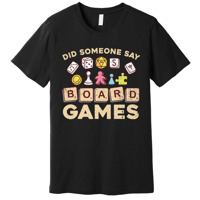 Cool Board Games For Men Women Game Nerd Gamer Chess Lovers Premium T-Shirt