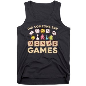 Cool Board Games For Men Women Game Nerd Gamer Chess Lovers Tank Top