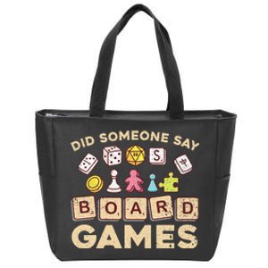 Cool Board Games For Men Women Game Nerd Gamer Chess Lovers Zip Tote Bag