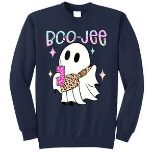 Cute Boo Ghost Spooky Funny Halloween Costume Boujee Boo Jee Tall Sweatshirt