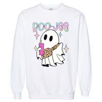 Cute Boo Ghost Spooky Funny Halloween Costume Boujee Boo Jee Garment-Dyed Sweatshirt