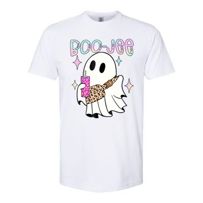 Cute Boo Ghost Spooky Funny Halloween Costume Boujee Boo Jee Softstyle CVC T-Shirt