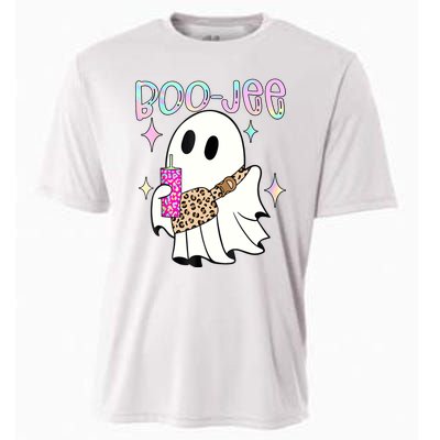 Cute Boo Ghost Spooky Funny Halloween Costume Boujee Boo Jee Cooling Performance Crew T-Shirt