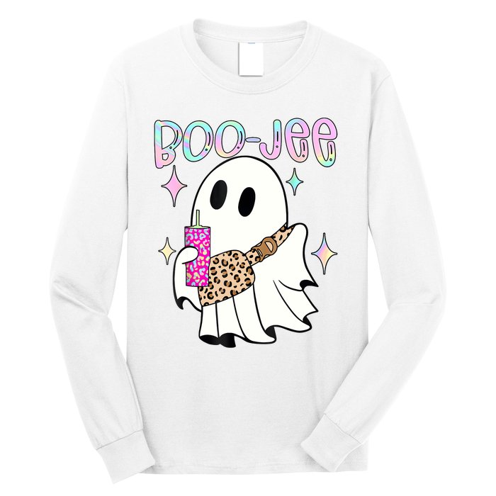 Cute Boo Ghost Spooky Funny Halloween Costume Boujee Boo Jee Long Sleeve Shirt