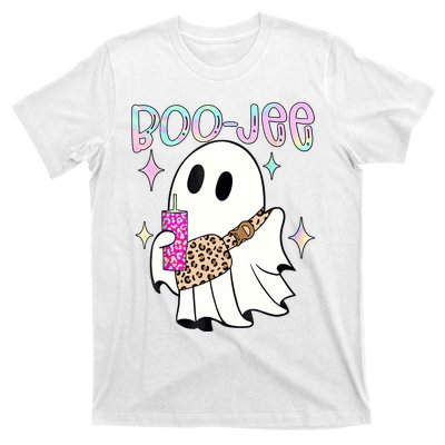 Cute Boo Ghost Spooky Funny Halloween Costume Boujee Boo Jee T-Shirt