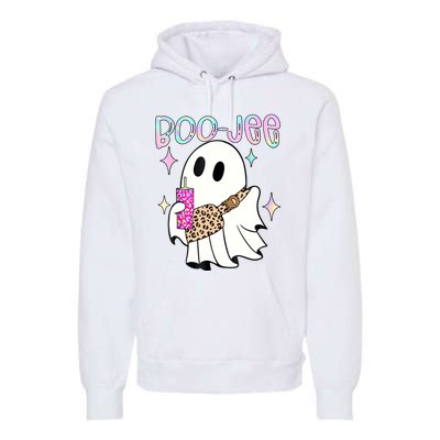 Cute Boo Ghost Spooky Funny Halloween Costume Boujee Boo Jee Premium Hoodie