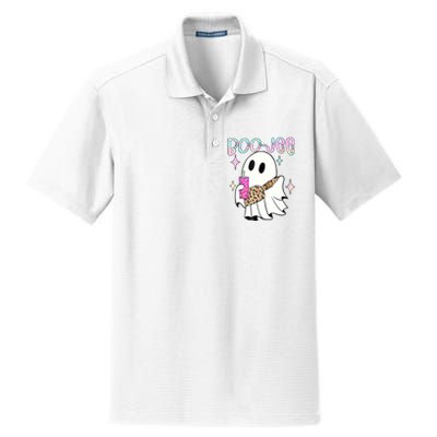 Cute Boo Ghost Spooky Funny Halloween Costume Boujee Boo Jee Dry Zone Grid Polo