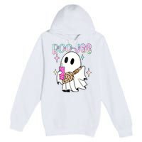 Cute Boo Ghost Spooky Funny Halloween Costume Boujee Boo Jee Premium Pullover Hoodie