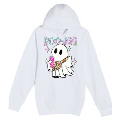 Cute Boo Ghost Spooky Funny Halloween Costume Boujee Boo Jee Premium Pullover Hoodie